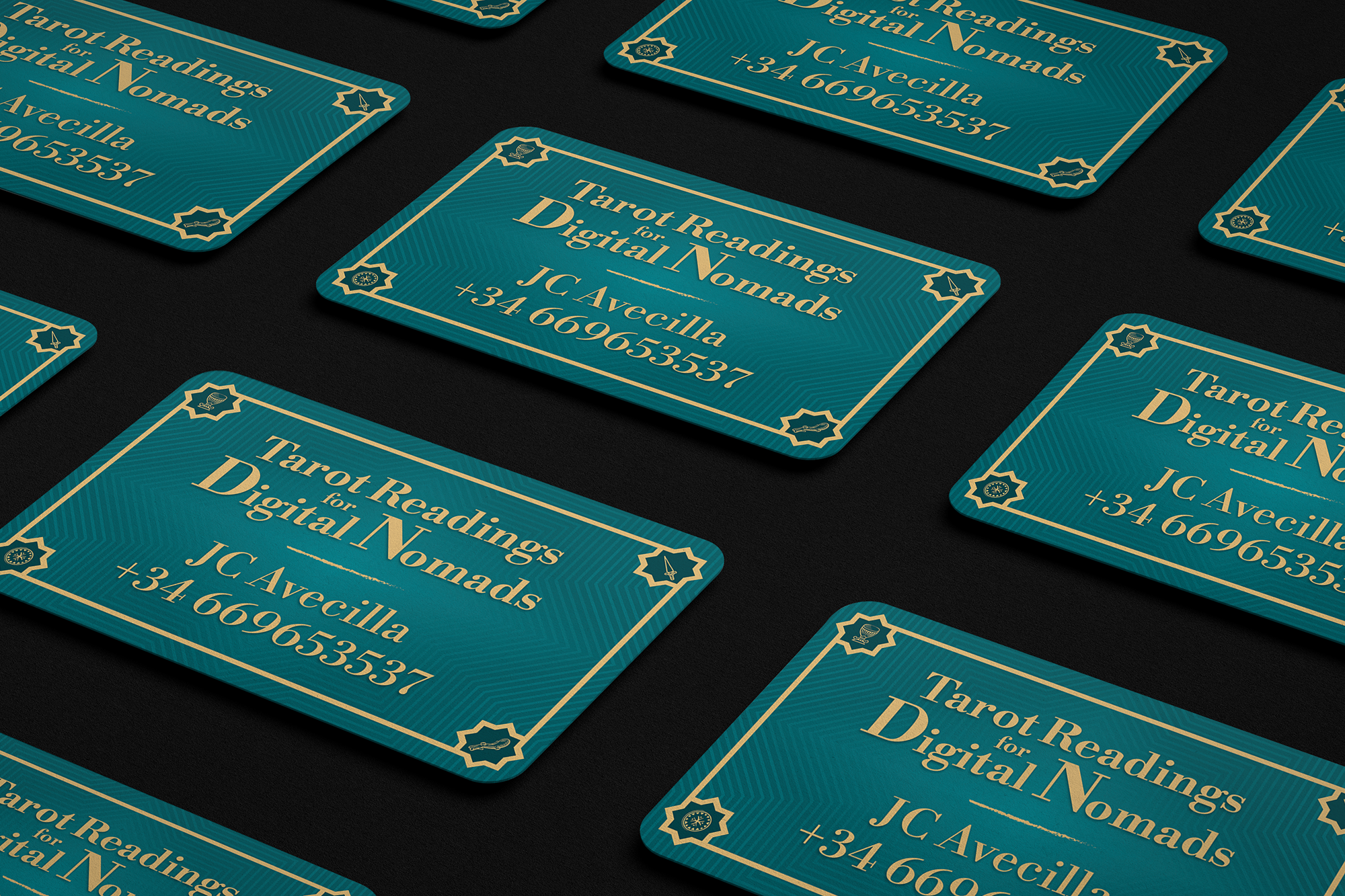 Tarot card design detail