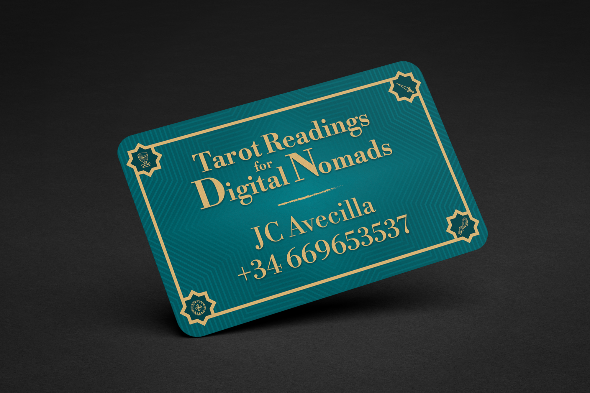 Tarot card design detail